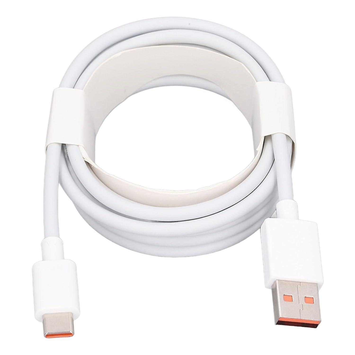 USB C Cable 6.6ft Length, Fast Charging for Mi Devices, 120W 6A, Safety First, Perfect Length, Flexi