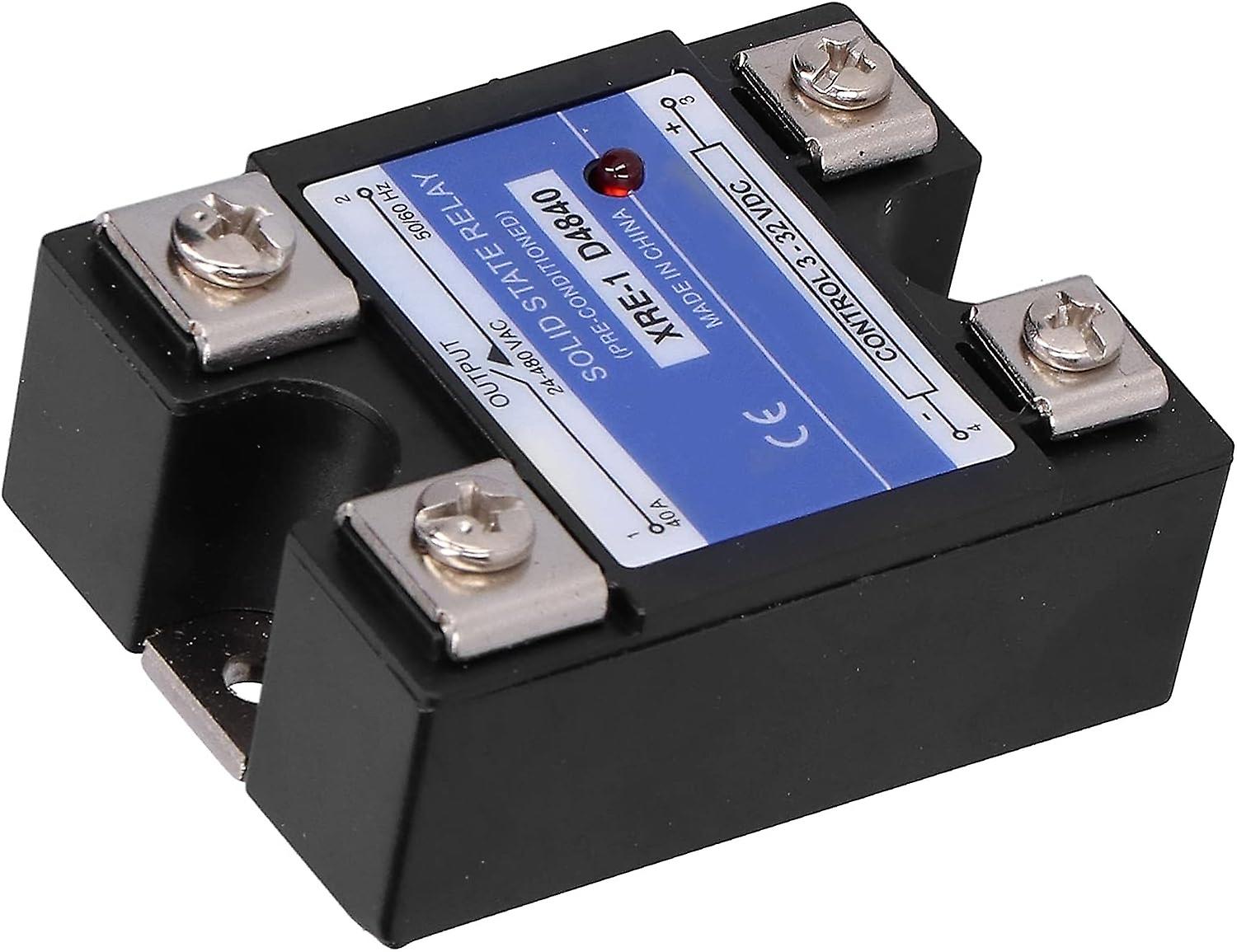 Solid State Relay Single Phase Clear Plastic Cover Solid State Relay XRE‑1 D4840 stable and durable