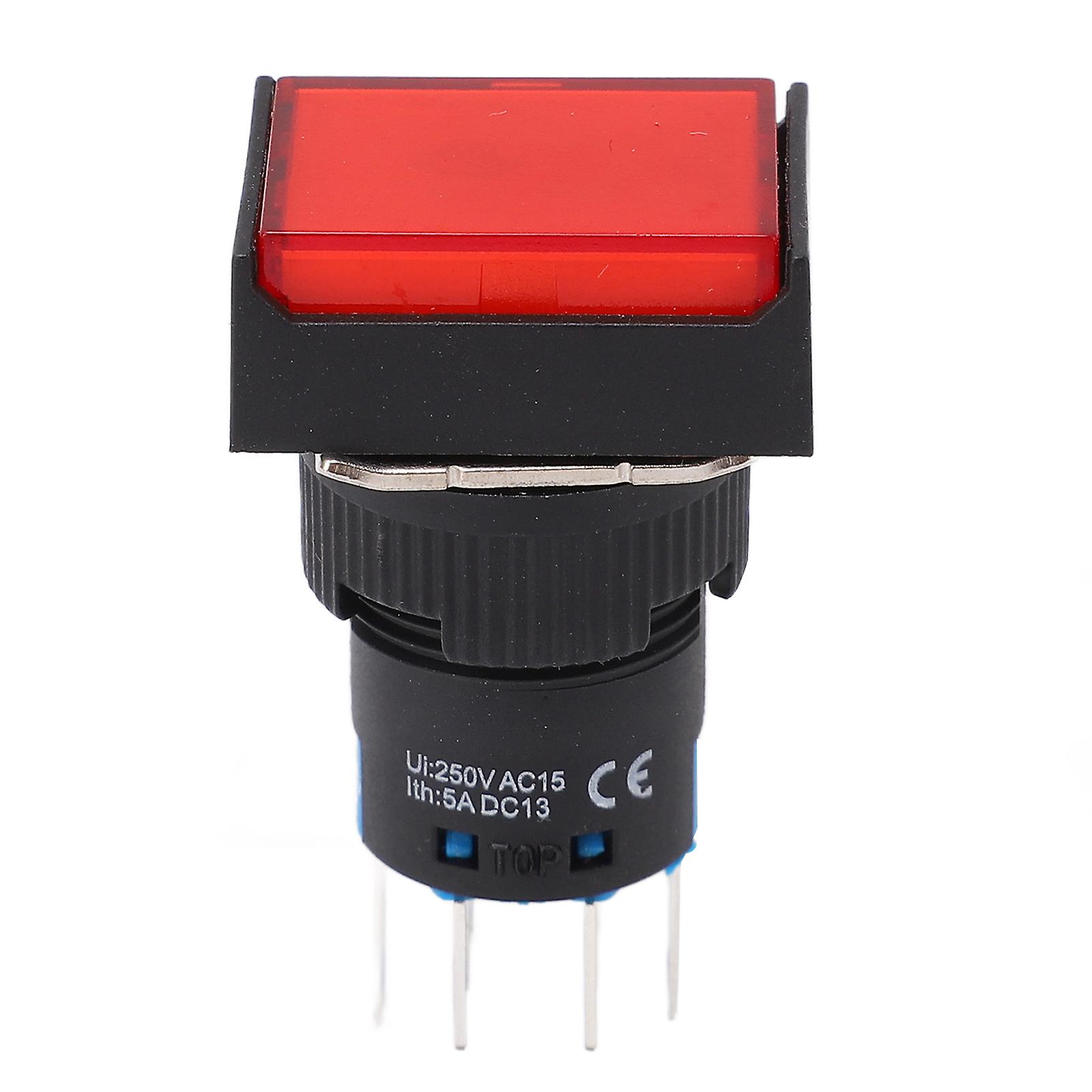 Industrial Push Button Switch with Light Indicate, 25 Pcs ABS Shell compatible with Electromagnetic Starter AC