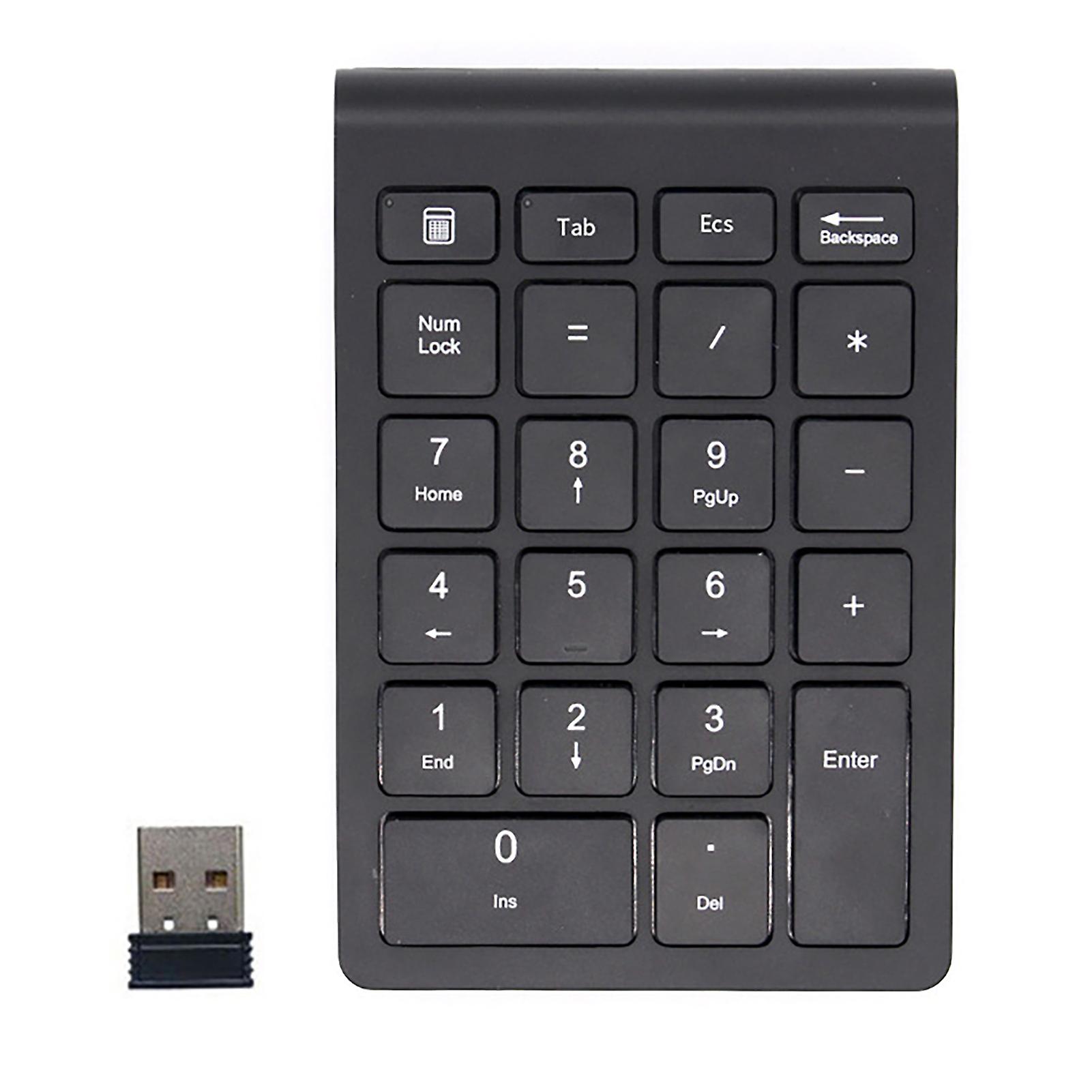 RF304 Numerisk tastatur Quick Response Plug Play 22 Keys USB 2.4G Portable Ultra-tynn Number Keyboard for regnskapsfører