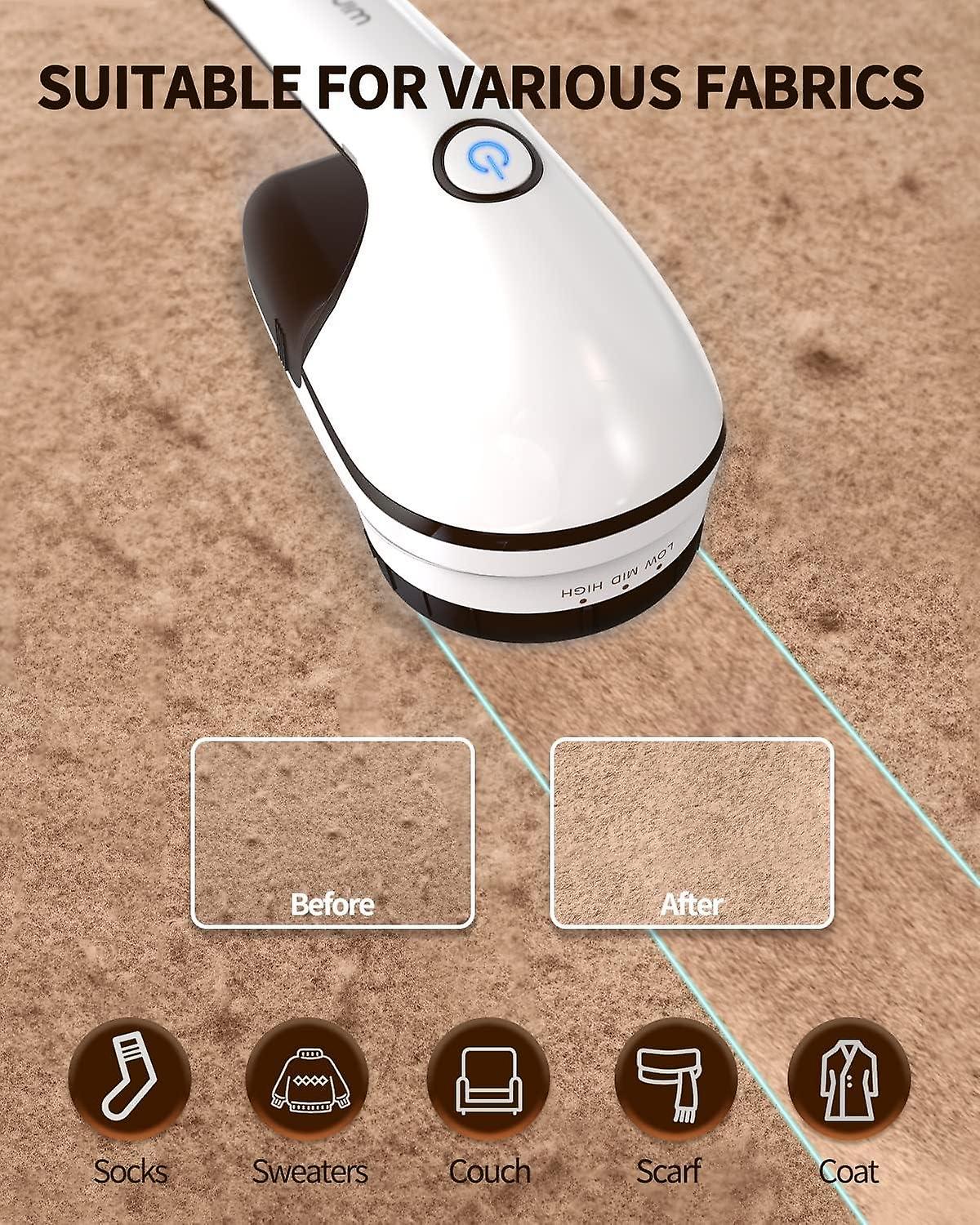 Rasoir de tissu, décapant à charpie sans fil, brun