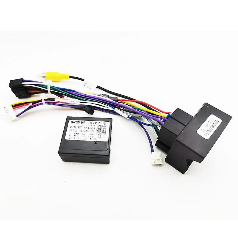 CANBus Decoder 16 Pin Plug Camera input Car Android Head Unit Cable Adapter for MG ZS EV GS HS 3 5 6