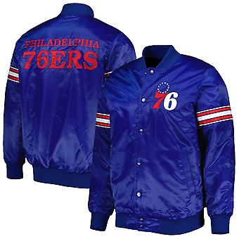 Satin Bomber Style Full Snap Varsity Jackets-05