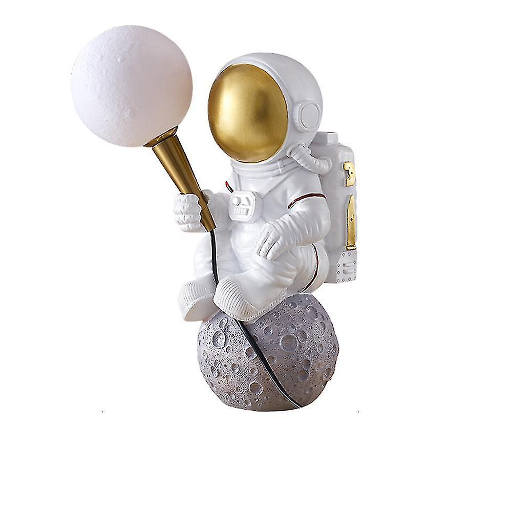 Led Milk White Sands Copper Resin Desk Lamp