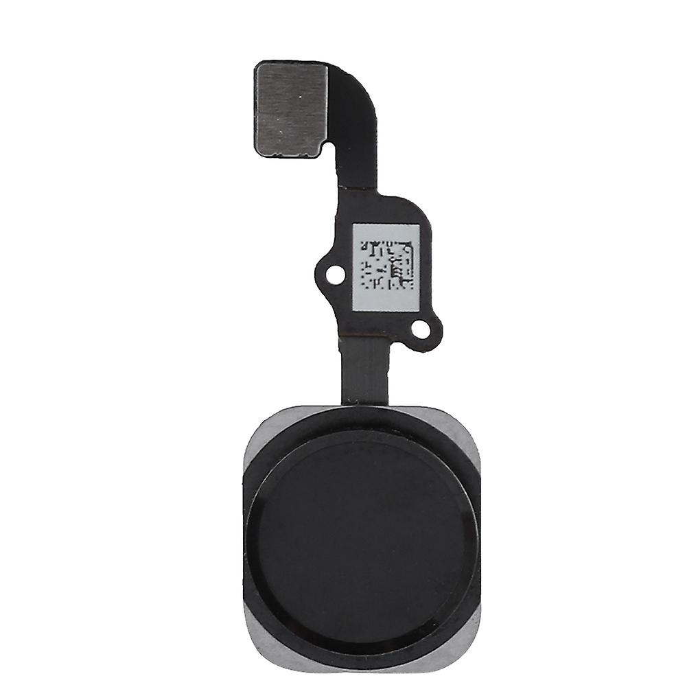 Black Replacement Home Button Flex Cable with Touch ID for iPhone 6/6Plus - Durable