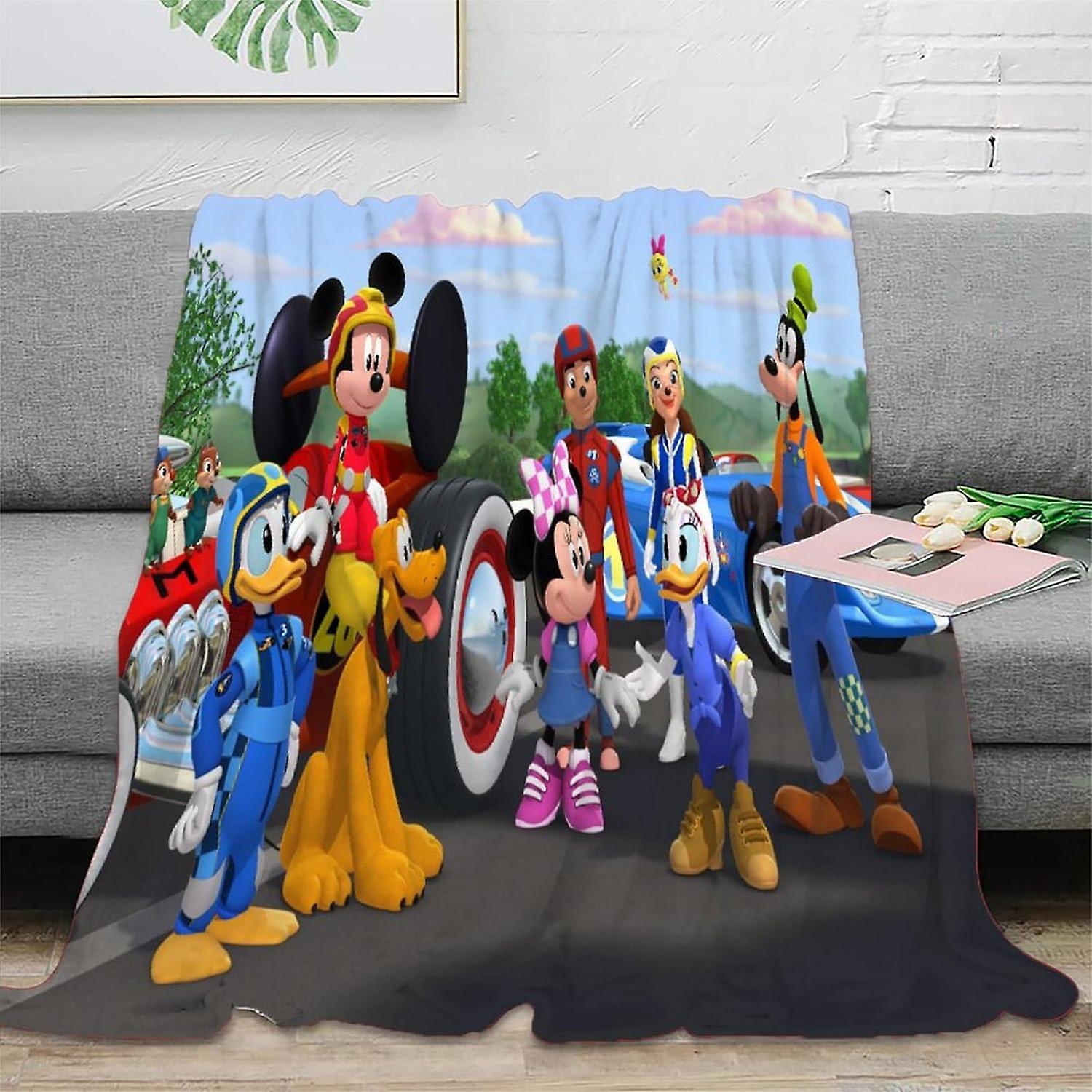 Flannel Blanket Mickey Mouse Super Soft Cozy Warm Microfiber Luxury Fluffy Throw with Cartoon Mouse Patterns Plush Blankets Sofa Bed Blanket,a Good Gi