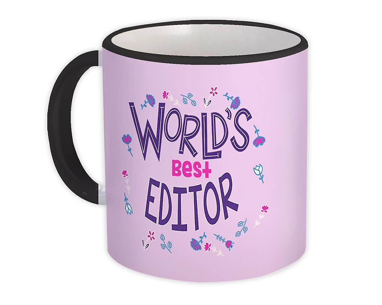 Gift Mug: Worlds Best EDITOR Great