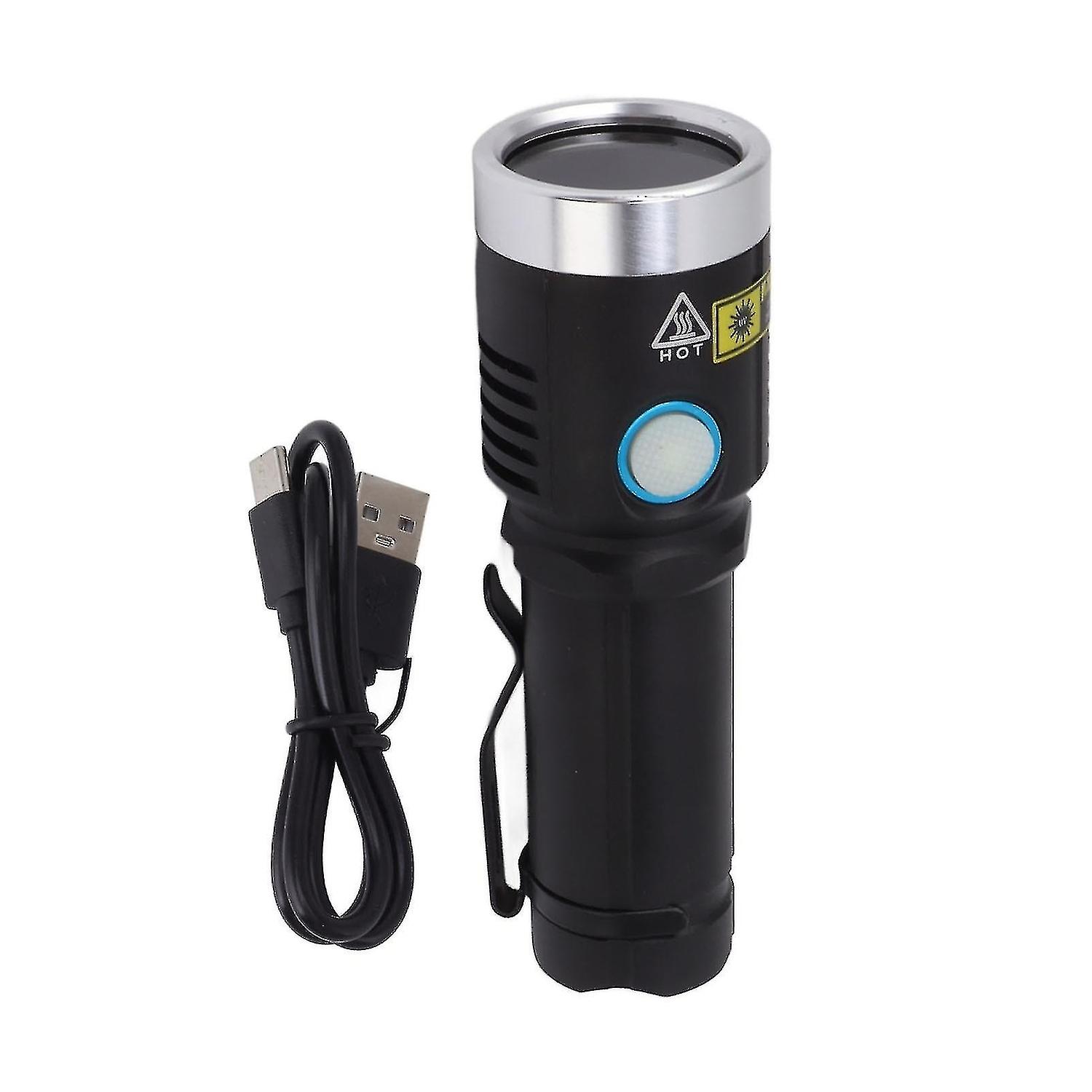 20W 365Nm Led Uv Flashlight Usb Rechargeable Uv Flashlight Pet Urine Detector Lamp For Dogs And Cats