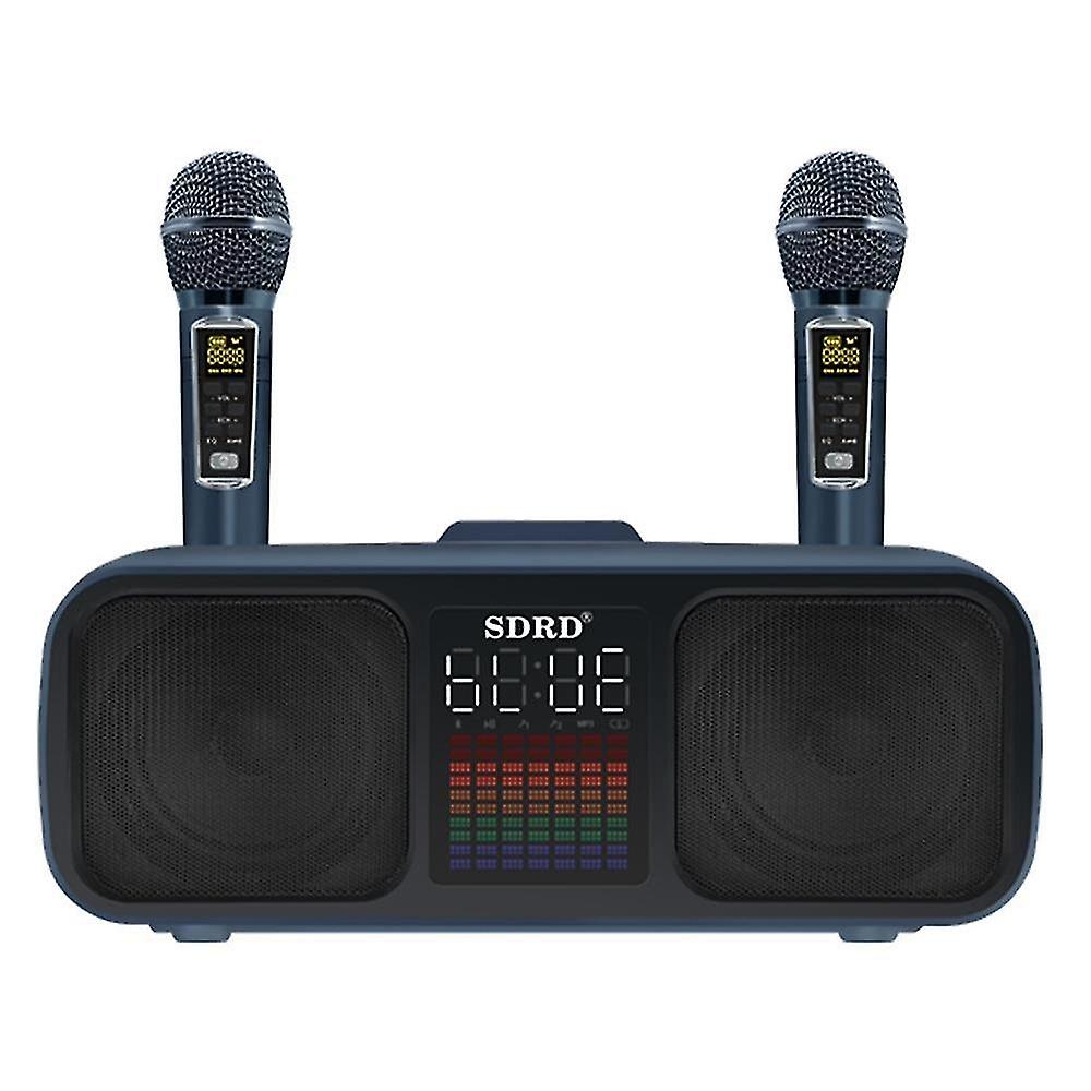 Bluetooth Speaker Dual Speaker Dual Wireless Microphone Mobile TV Entertainment Singing K Player