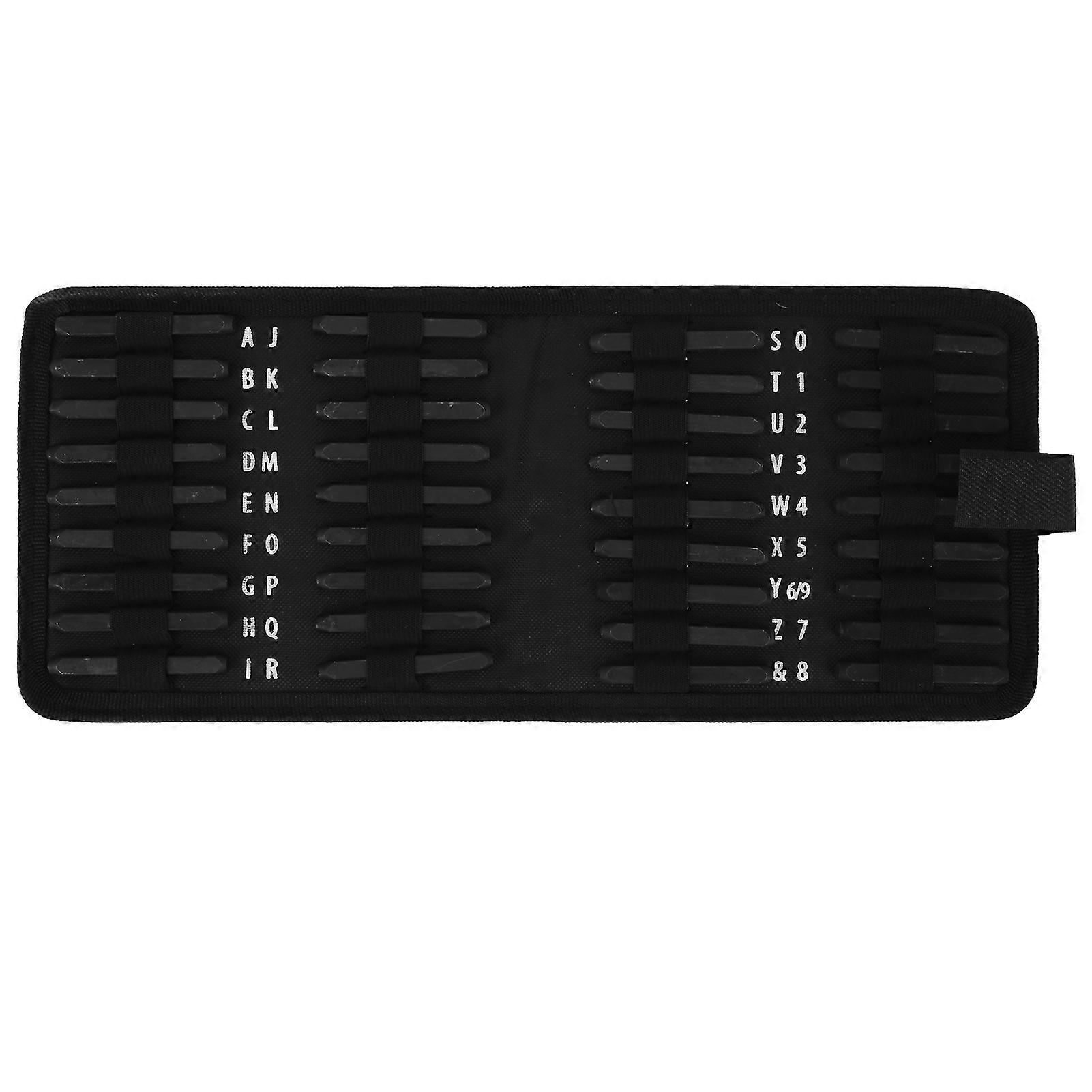 36 قطعة رقم الرسالة لكمة مجموعة أداة الصلب دي الجلود الحرف ختم الضغط كيت 4 مم