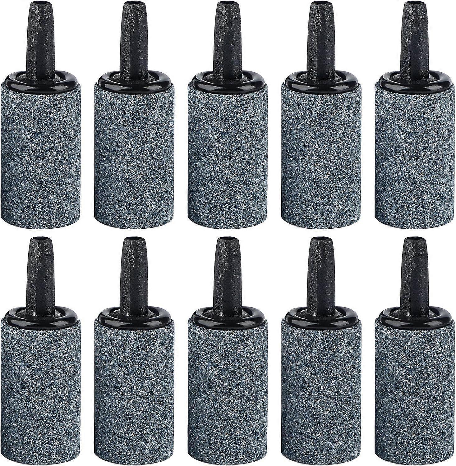 Aquarium 1" Air Stone Cylinder Bubble Diffuser Release Tool for Nano Air Pumps Small Buckets and Aquariums, Pack of 10