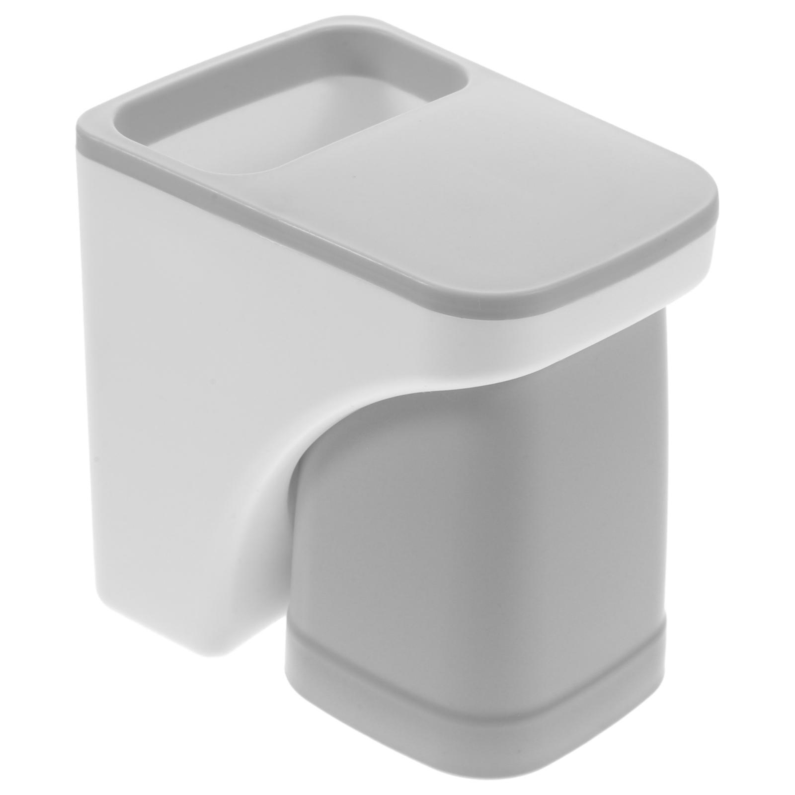 1 set Durable Bathroom Storage Rack Wall-mounted Toothbrush Holder (Grey)