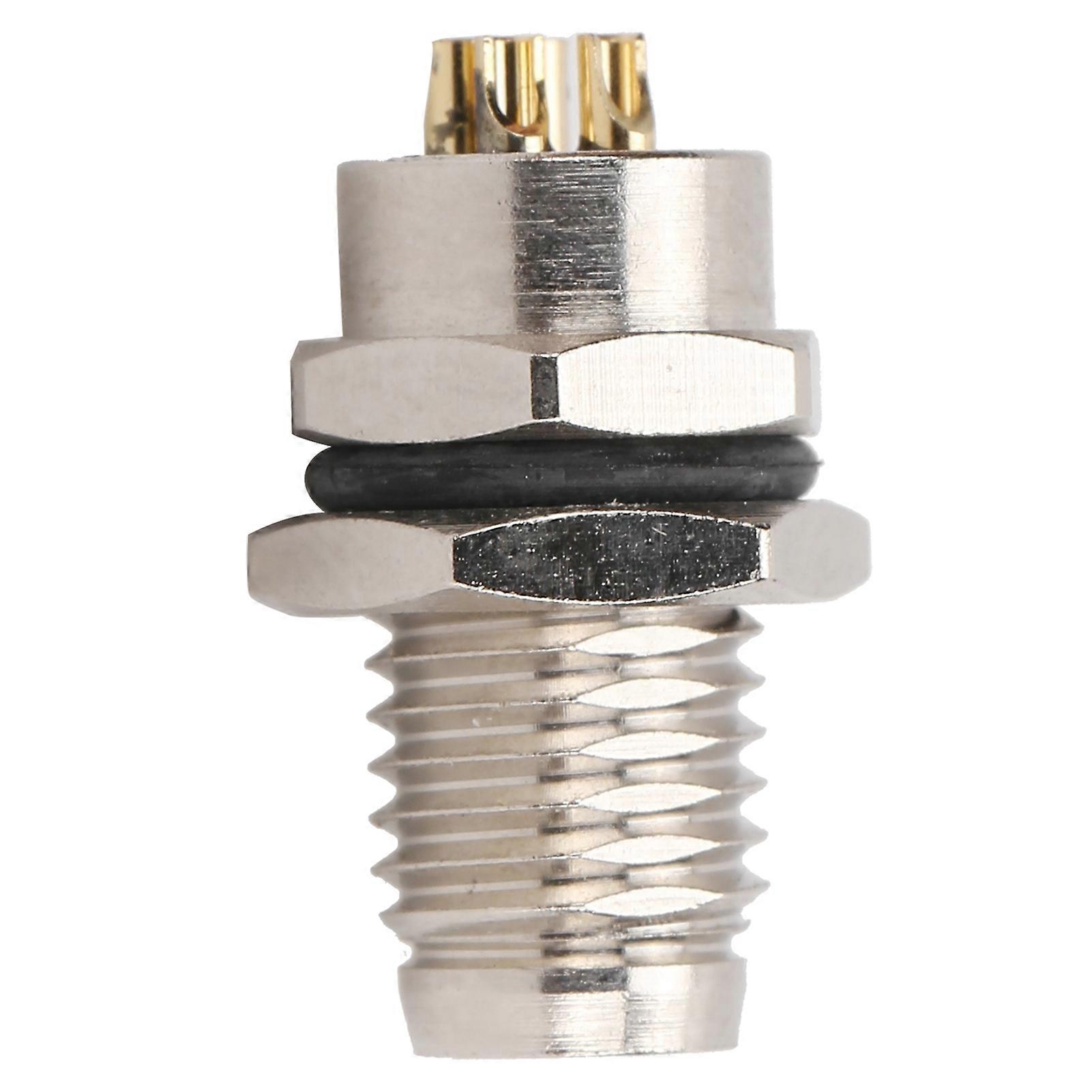 M8fp4 Needle Socket 4pin M8 Connector Ip67 Back Board Mounted Epoxy Resin Sealing