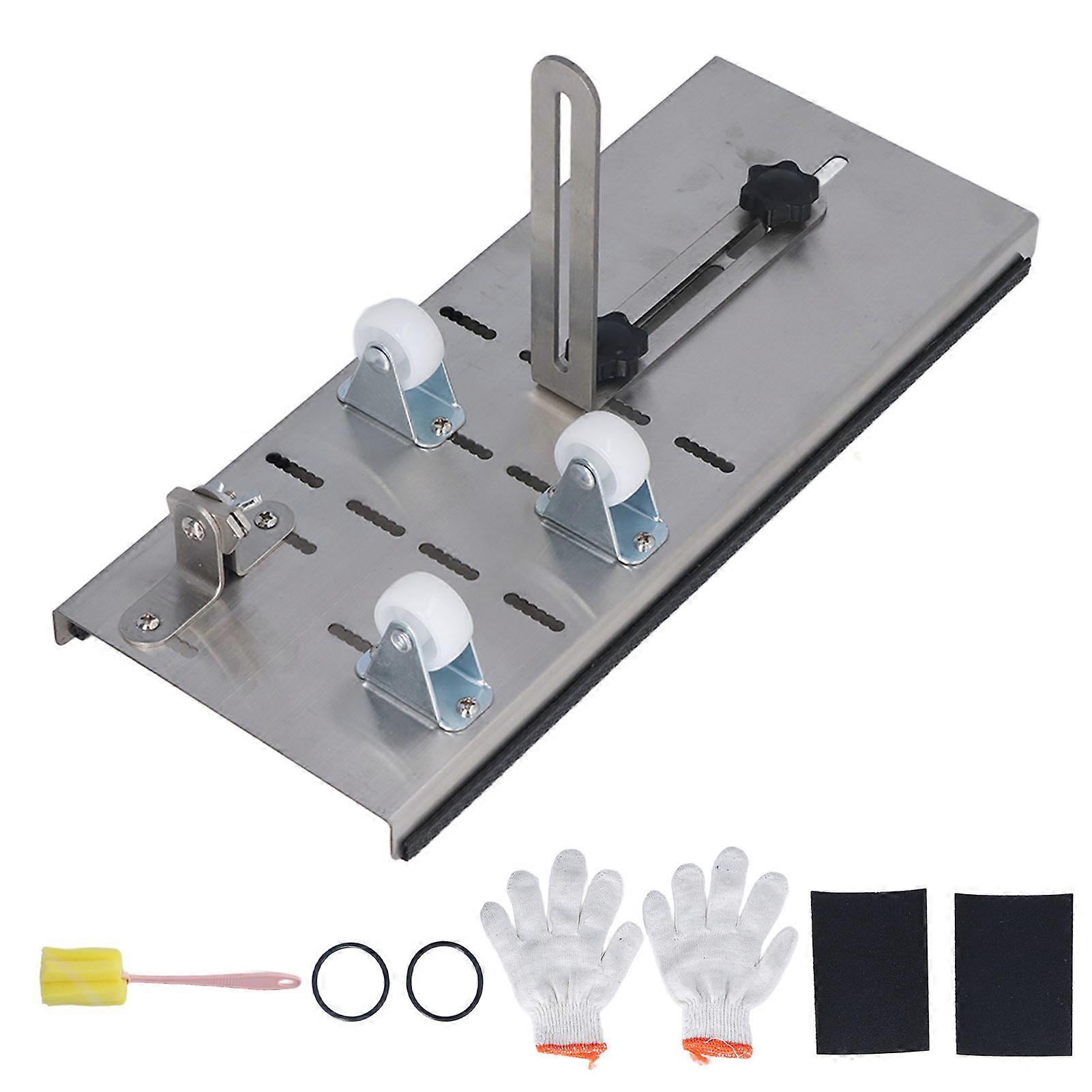 3 Wheel Glass Cutter with Non Slip Base Adjustable Bracket DIY Wine Bottle Cutting Machine Kit