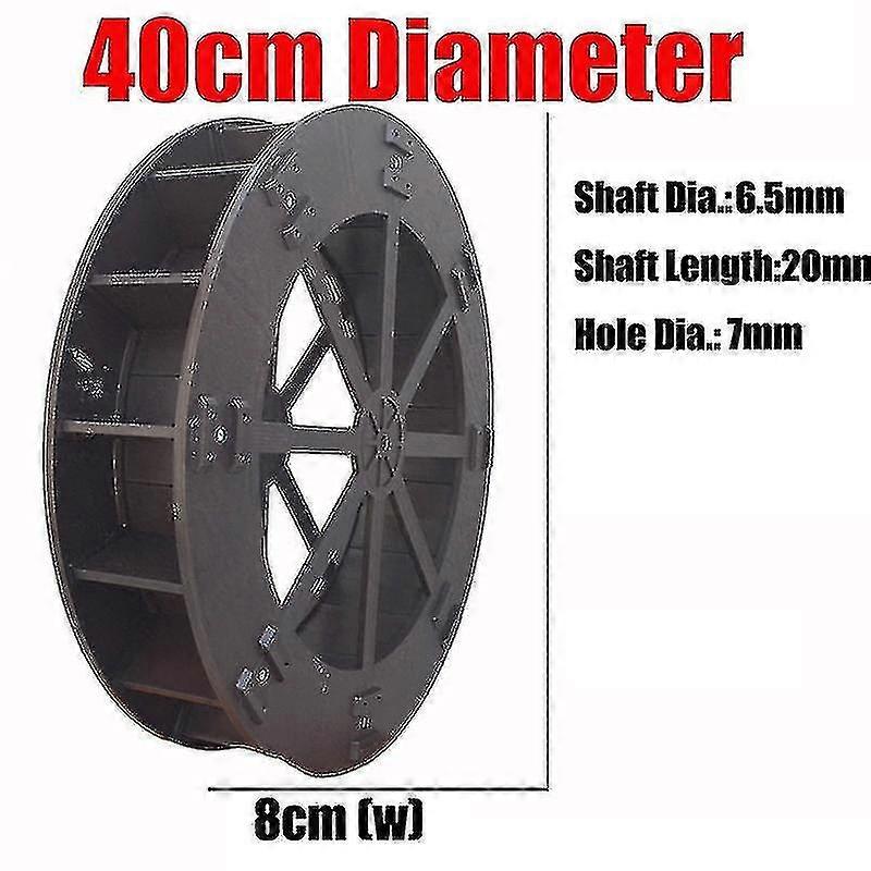 DIY حديقة البلاستيك عجلة المياه 17 سم 22 سم 27 سم 31 سم 40 سم الصين Fengshui عجلة مع رمح الجنينة تشغيل المياه محرك المناظر الطبيعية