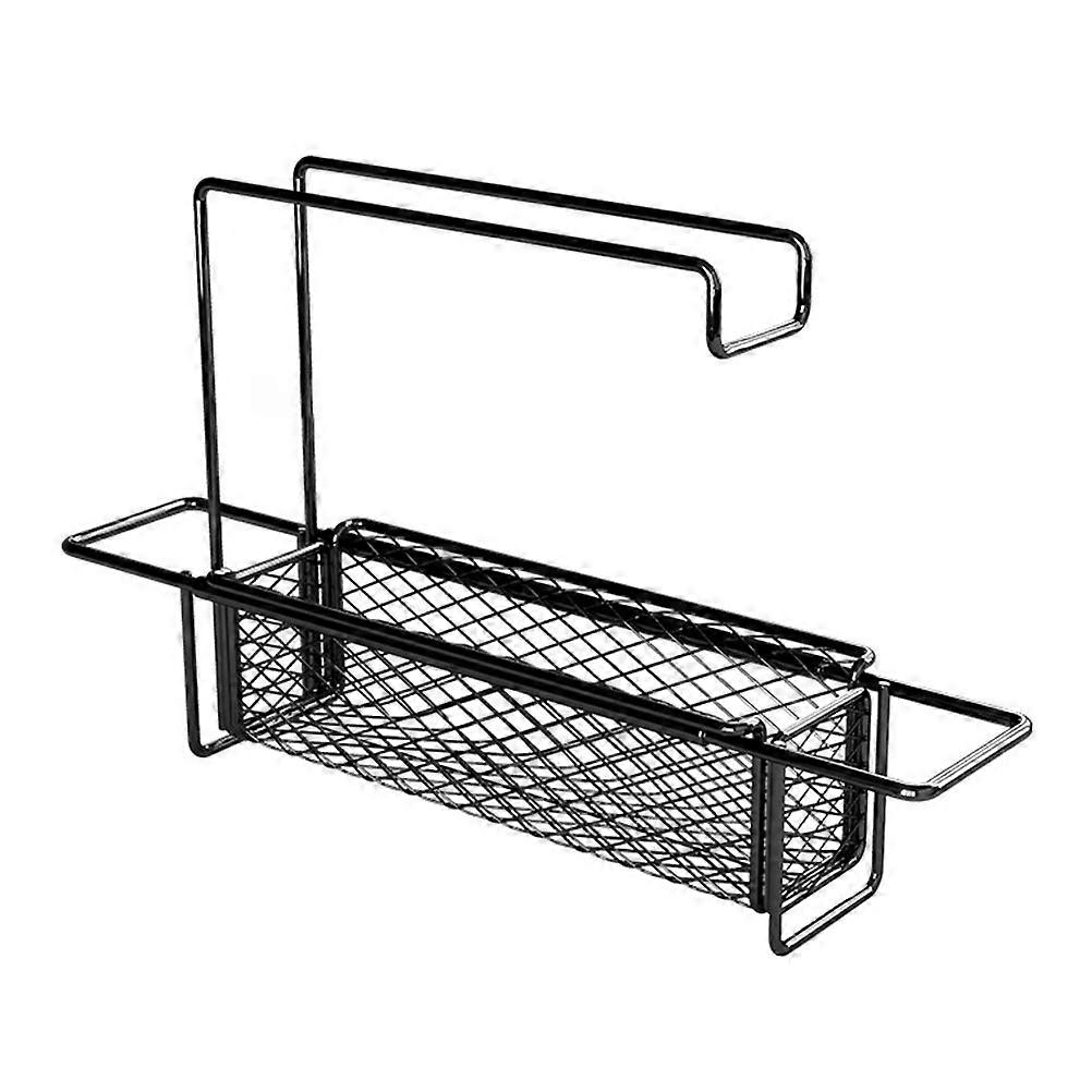 Telescopic Sink Organiser with Dish Towel Rack Sink Storage Rack Sponge Holder for Kitchen