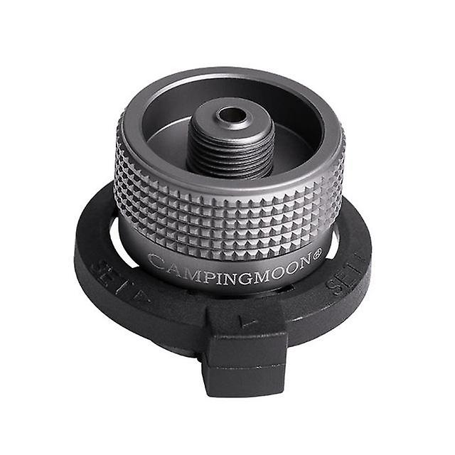 Outdoor Gas Cartridge Head Conversion Adapter Bottle Type Input Screw Valve Output Camping Stove Accessories Cookware Adapter