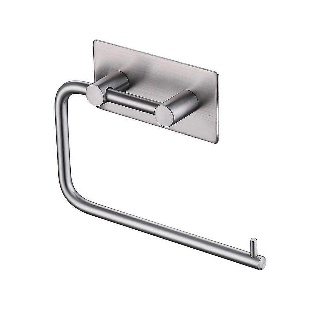 Support de papier toilette auto-adhésif, rotation libre, 304 acier inoxydable Brossé Ti
