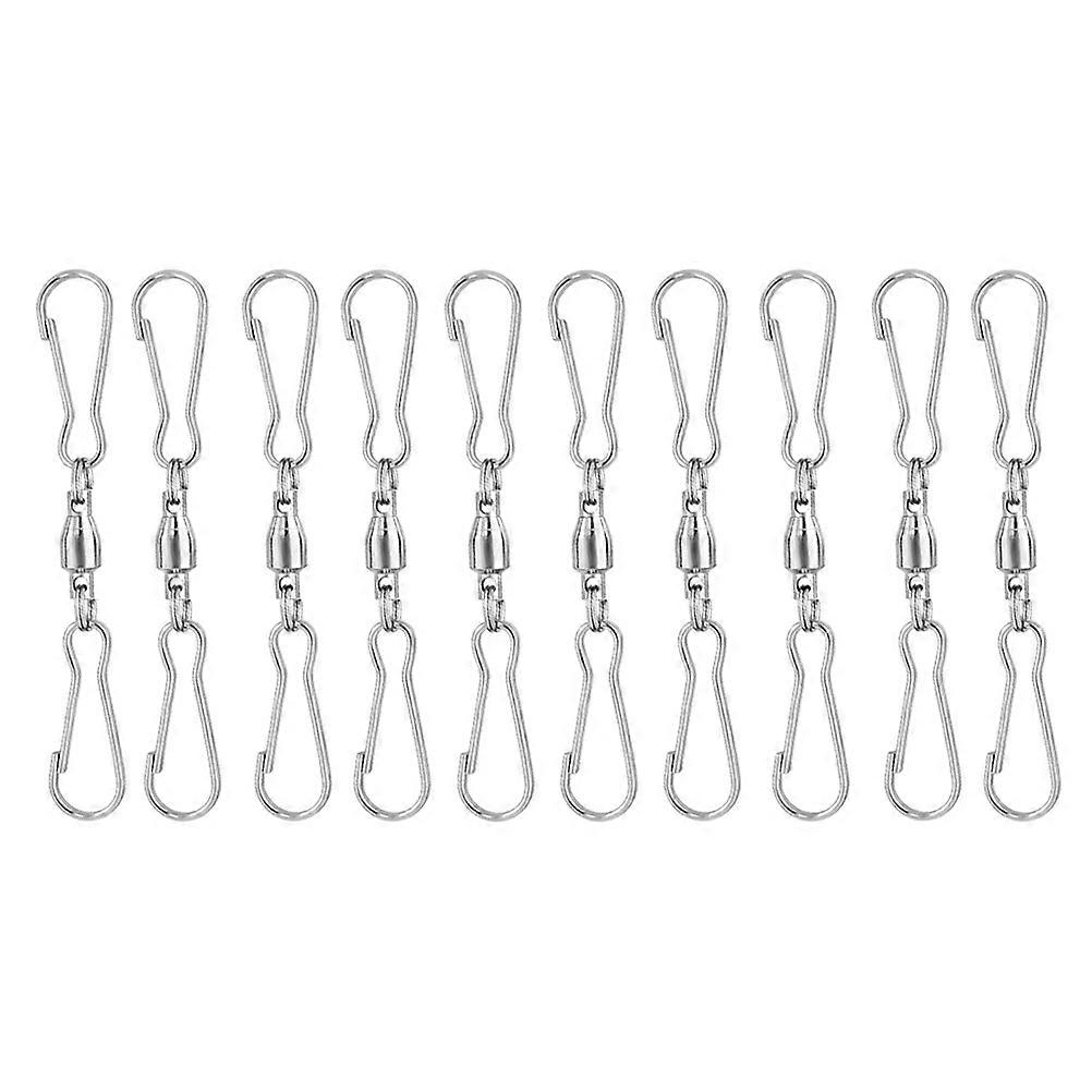 20Pcs Swivel Dual Clips Practical Wind Hangers Durable Hanging Hooks