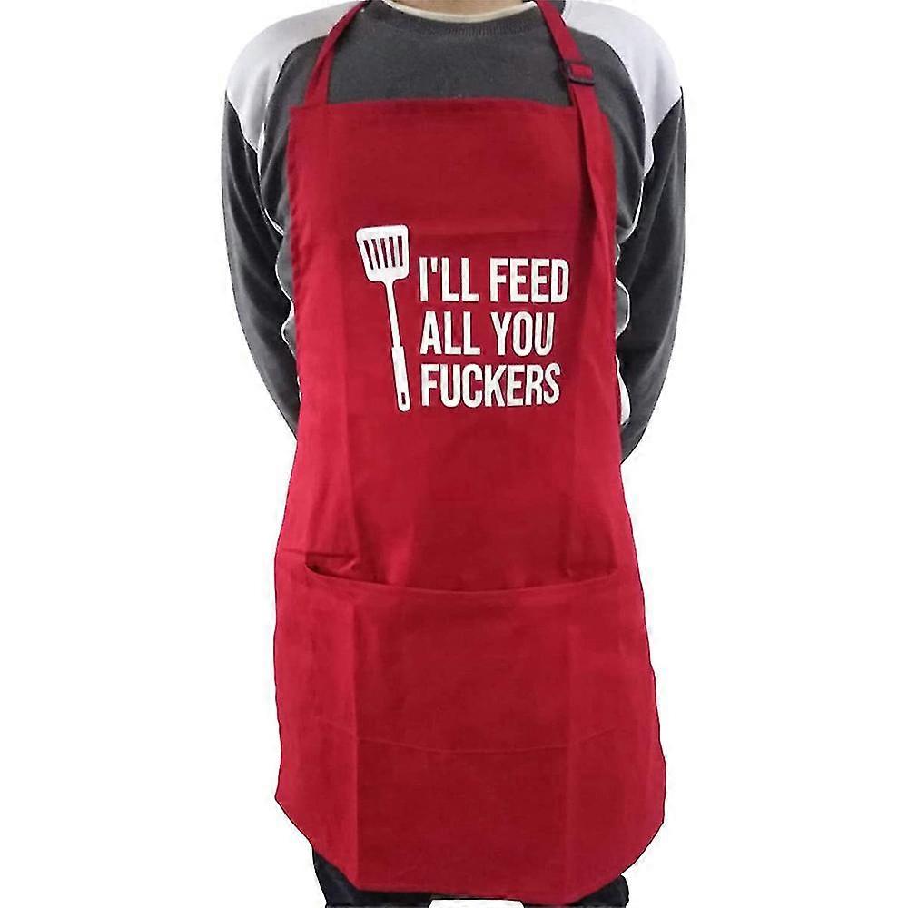 3 Pockets Adjustable Bib Apron Thicker Version Waterproof With