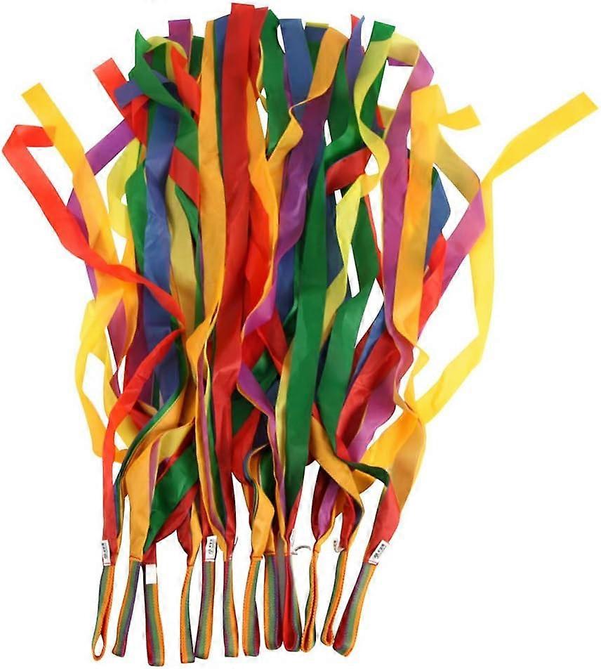 2025,12τμχ Rainbow Ribbon Dance Ribbon Χρωματιστή Κορδέλα (Πολύχρωμη)