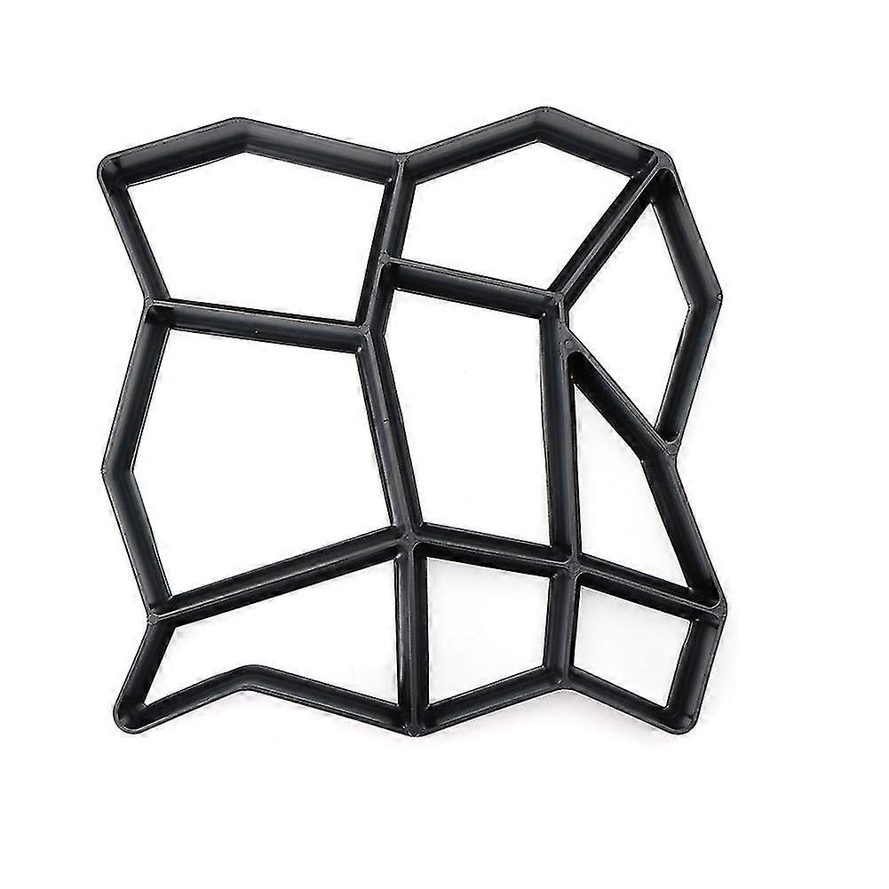 Garden Diy Plastic Path Maker Pavement Model Concrete Stepping Stone Cement