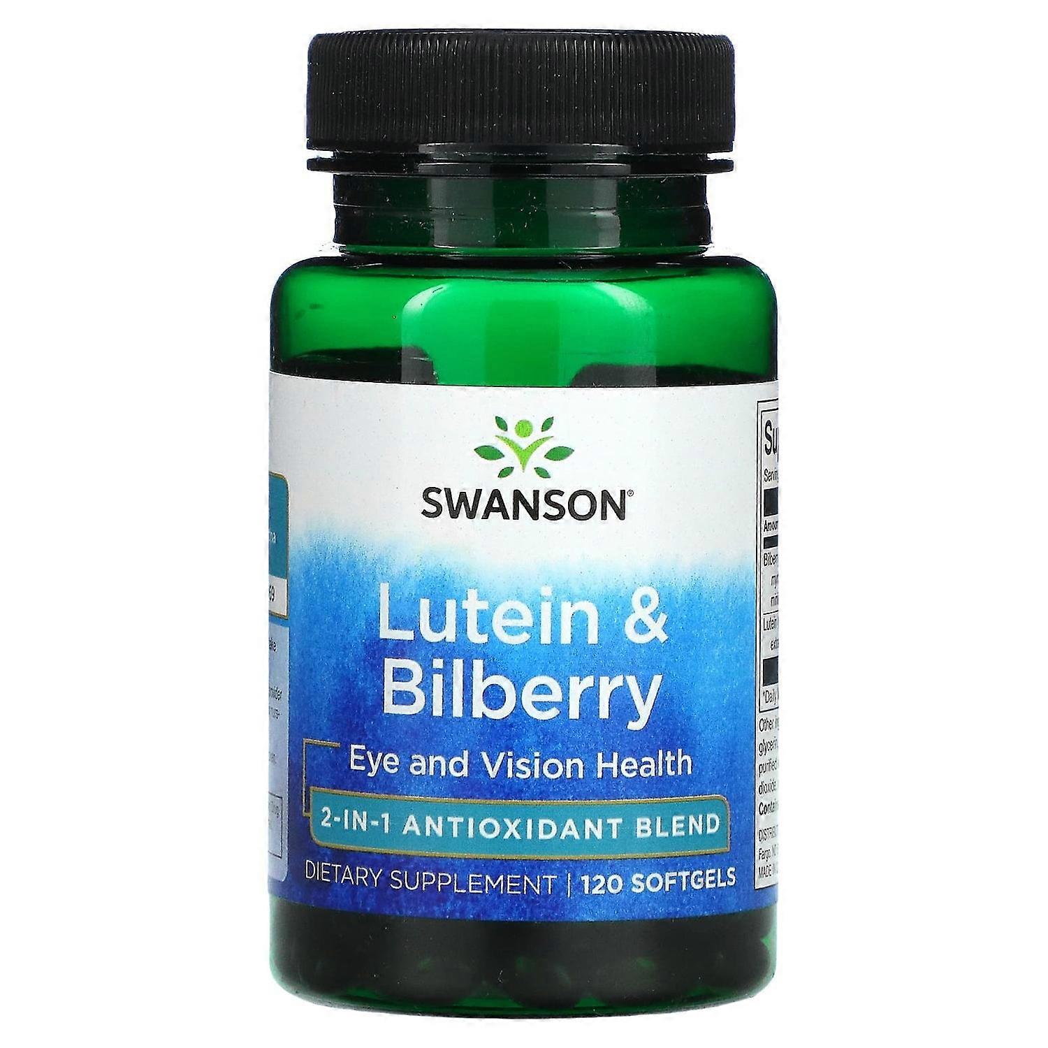 Swanson, Lutein & Bilberry, 120 Softgels