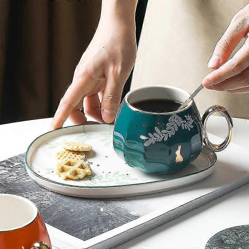 nordic coffee cup and saucer set european small luxury ceramic home
