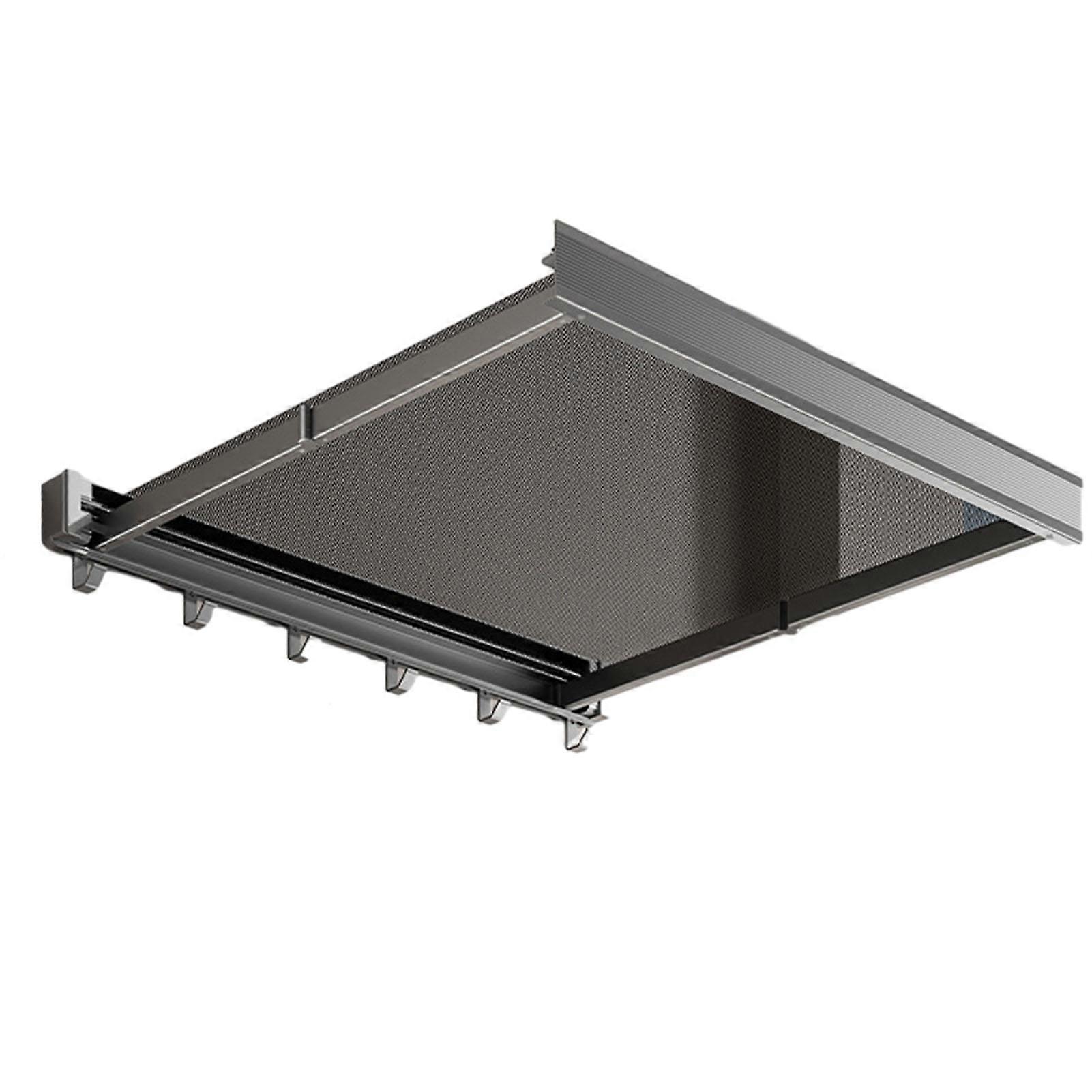 Retractable Pull-Out Clothes Drying Mesh Shelf Large Capacity Saving Space Clothes Rack for Balcony