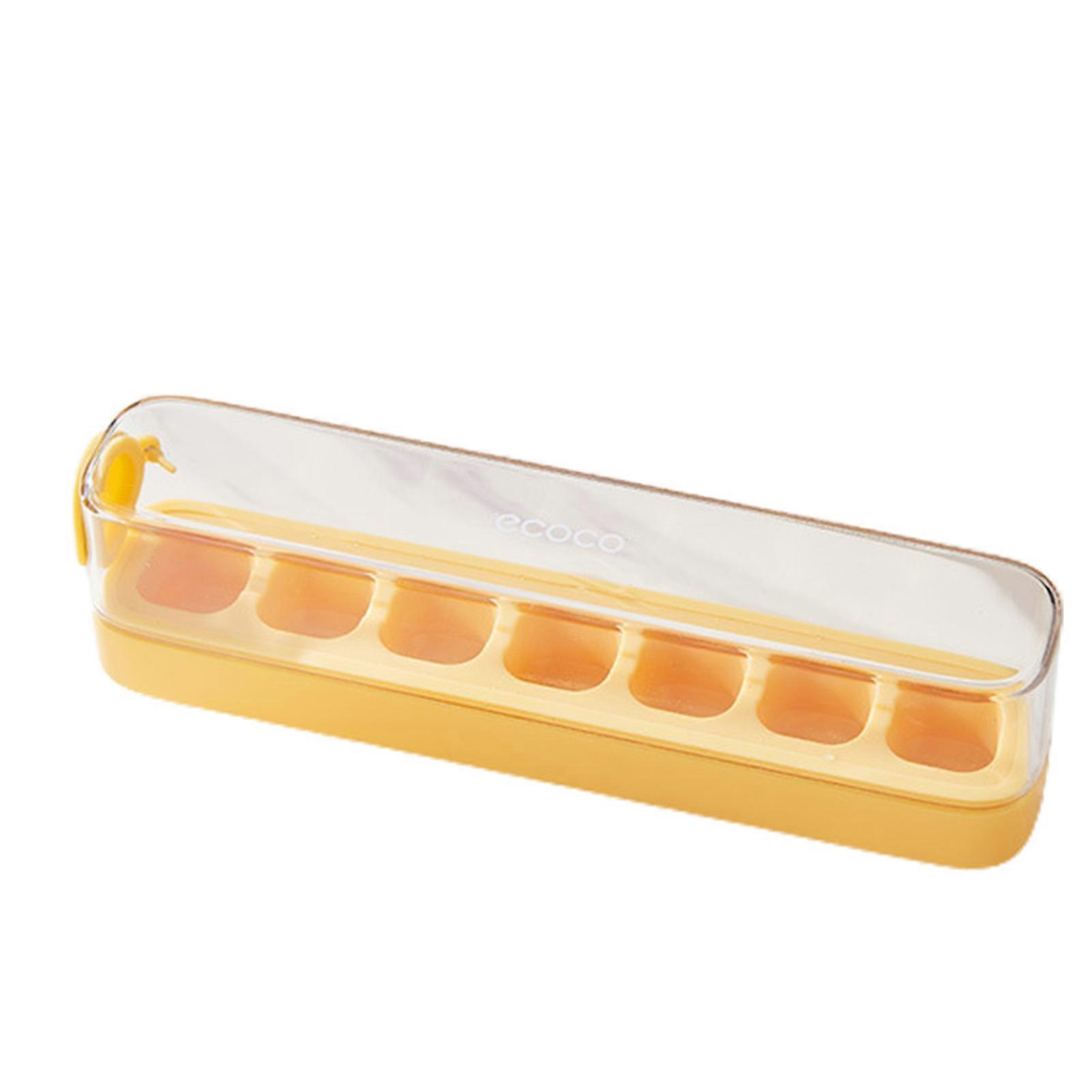 Easy Release Mini Ice Cubes Tray with Removable Cover Stackable Spill Resistant  Ice Cubes Stencils Box for Home