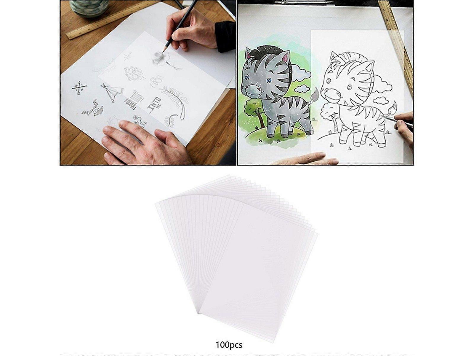 100 Sheets A4 Tracing Paper Translucent Calligraphy Drawing Paper