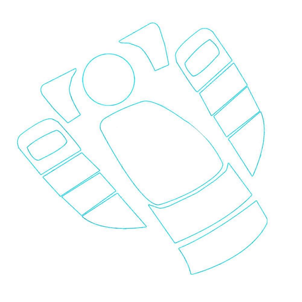 14Pcs Control Media Button Mouse Screen TPU Protector Film for C E GLC W213 W205 X253 2015-2019