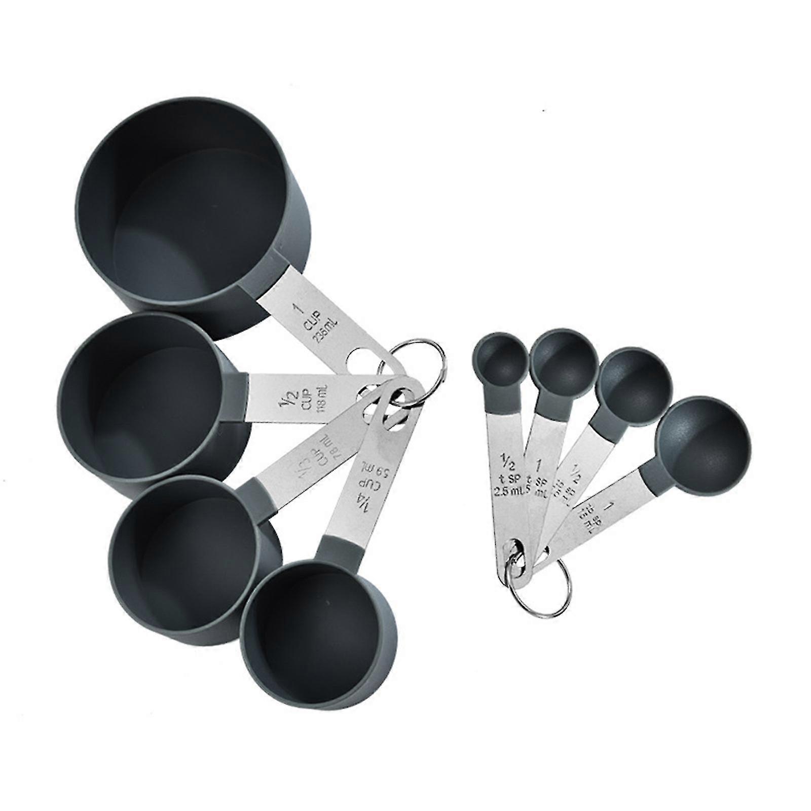 Handle Measuring Cup Eight Piece Set Plastic Measuring Cup Measuring Spoon