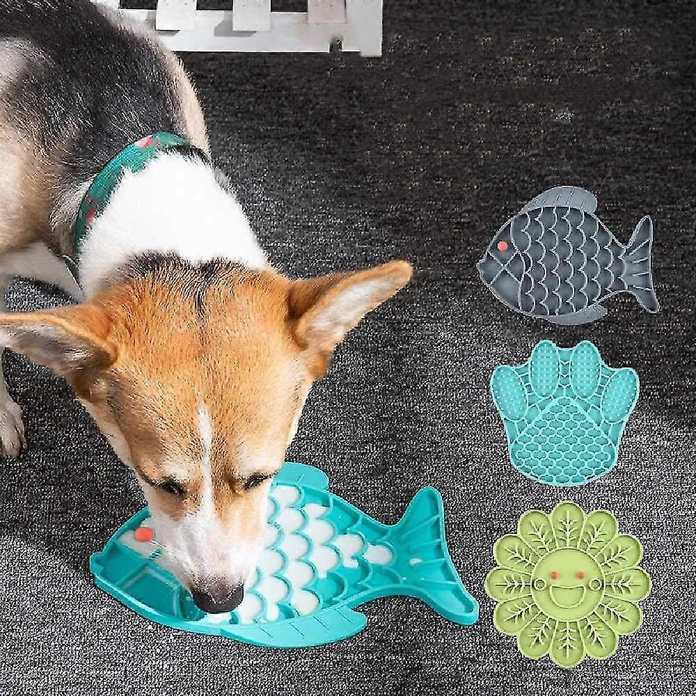 2 Pcs Dog Lick Pad - Slow Feeder Lick Pad Dog Bath Mat