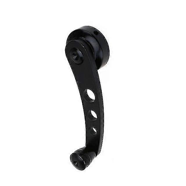 Car Window Handle Winder Riser Aluminum Alloy Replacement Winder Crank Riser Kit(black)(2pcs )