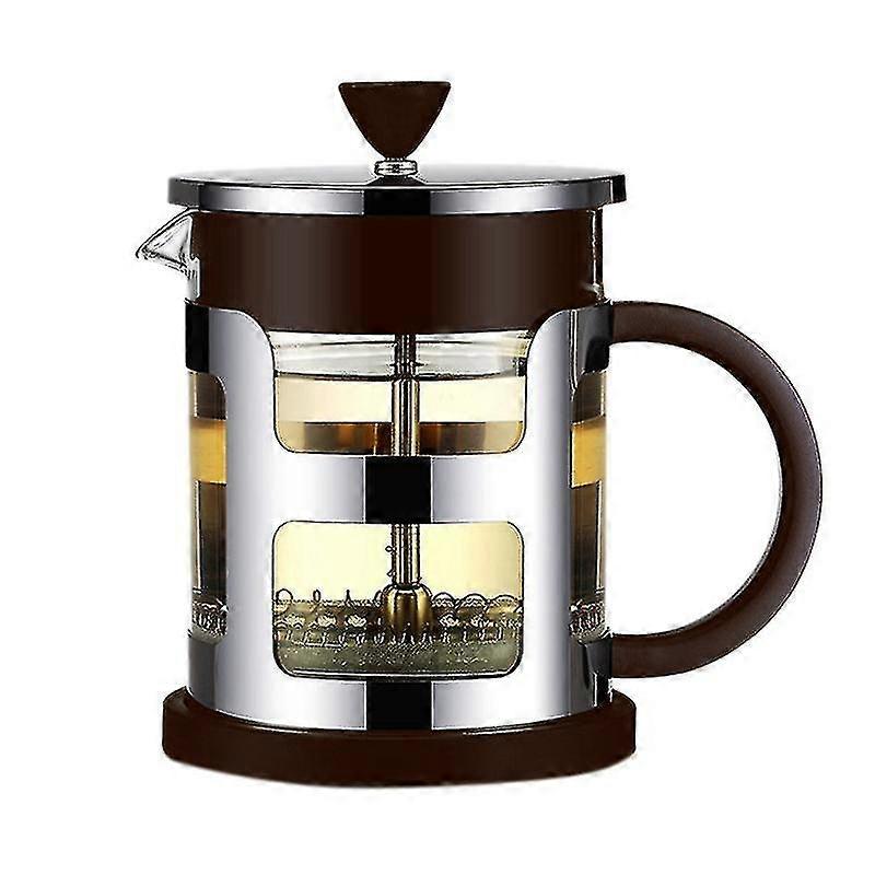600ml French Coffee Tea Percolator Filter Press Plunger Manual