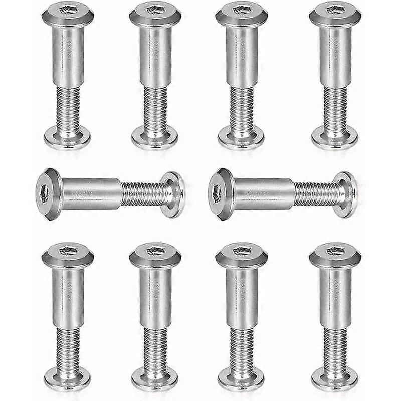 Connecting Screw,Connecting Screw Hexagon Socket Screw with Thread Assembly Screw Professional Nickel-Plated Steel Socket Furniture Screws for Connect
