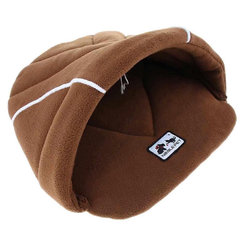 Pet  Bed Dog Soft Thick Pad Warm & Comfortable Nest Camel