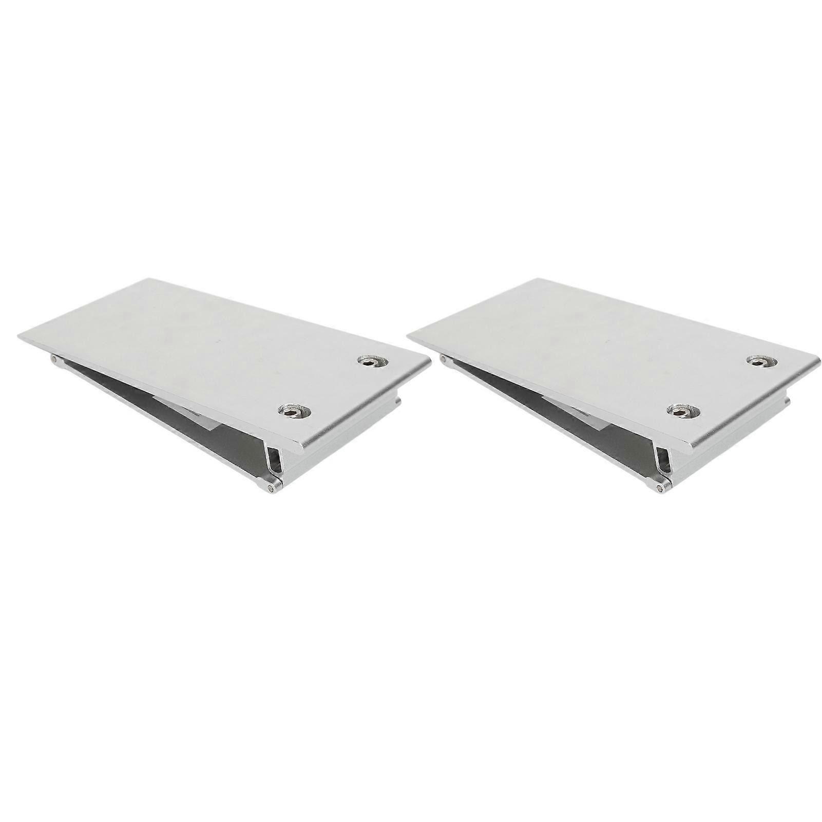 1 Pair Threshold Ramp Wheelchair Entry Aluminum Alloy Adjustable Mobility Access Threshold Ramp for Home Bathroom