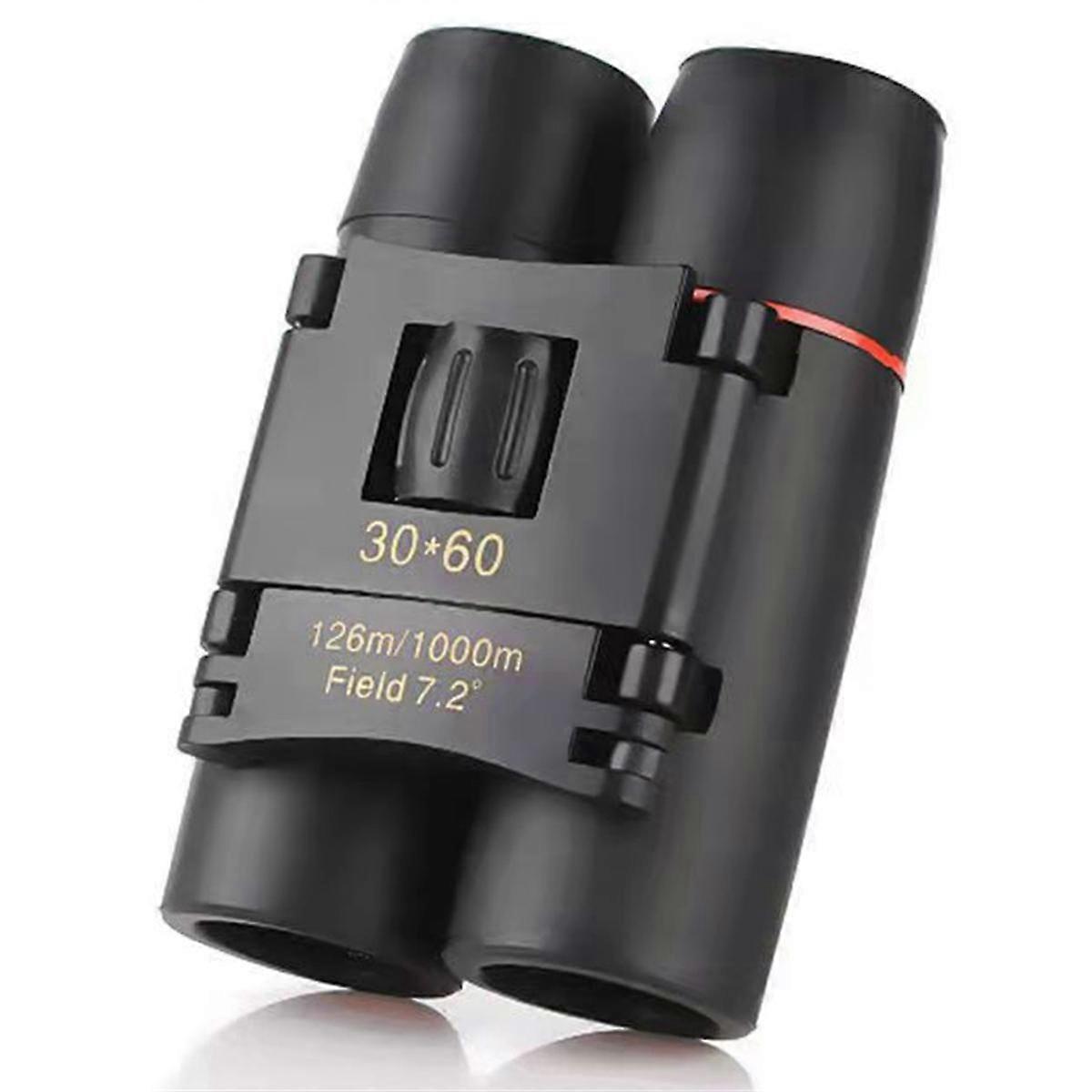 Red Film 30x60 Binoculars, High-Definition Mini Portable Outdoor Binoculars, Suitable for Bird Watc