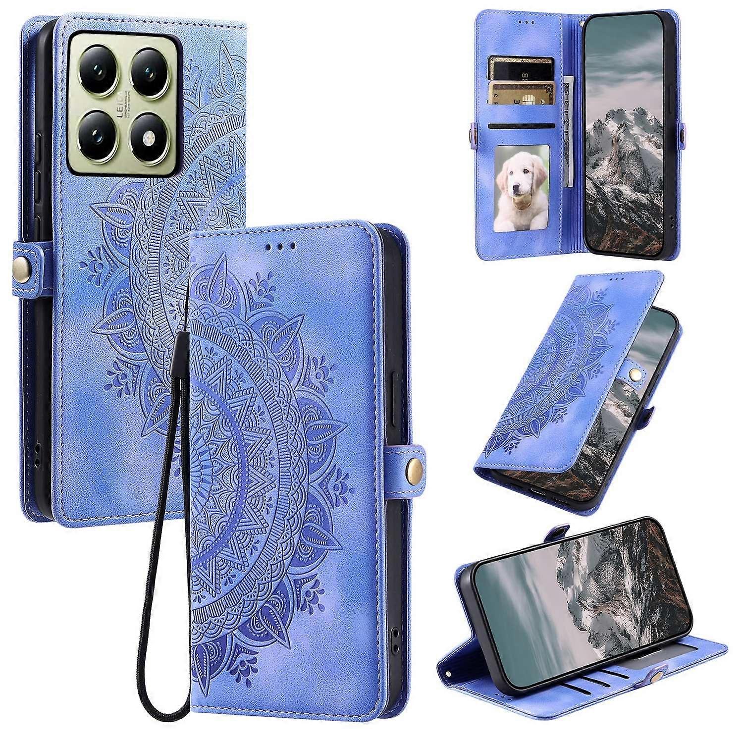 Totem Embossed Leather Case For Xiaomi 14T