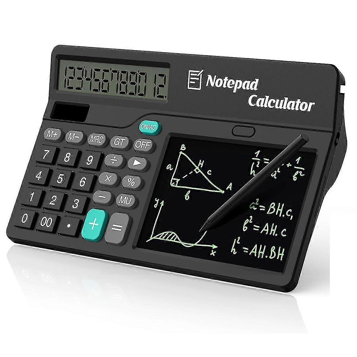 آلة حاسبة مع المفكرة وقرص الكتابة LCD ، حاسبات مكتب العرض الكبيرة المكونة من 12 رقما ، Sup