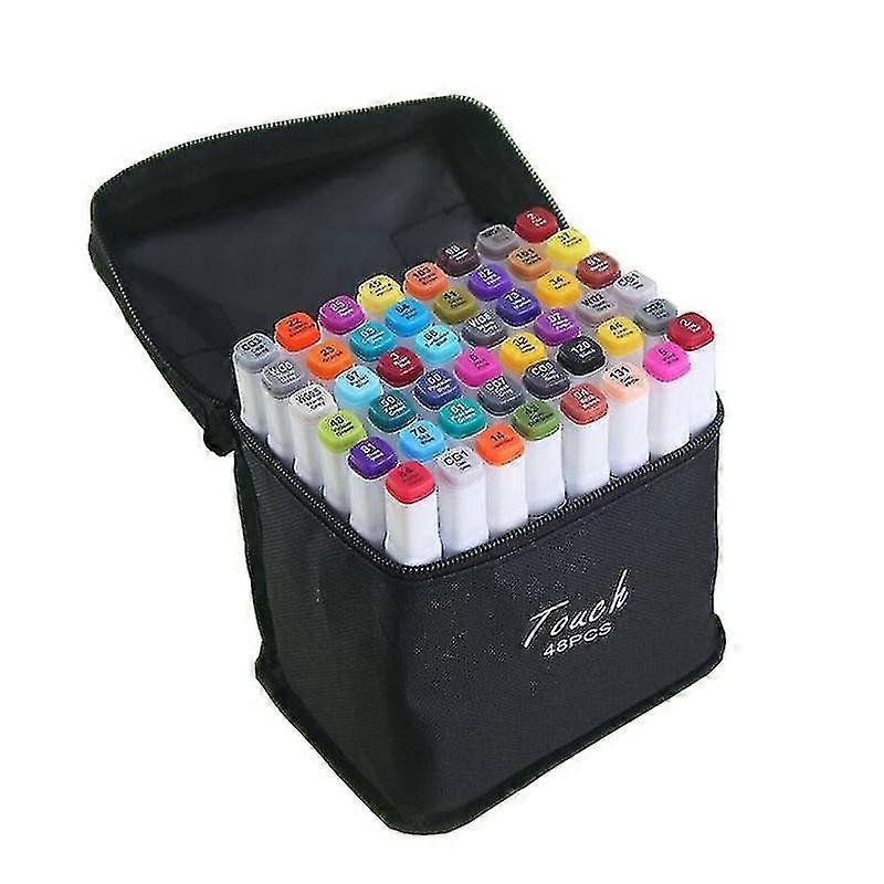 48 Colors Alcohol Brush Markers,double Tipped