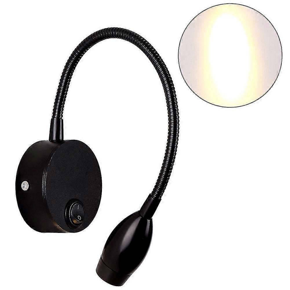 Led Wall Lamp Switch Bendable Tube Bedroom Bedside Adjustable Reading Light Gift  T