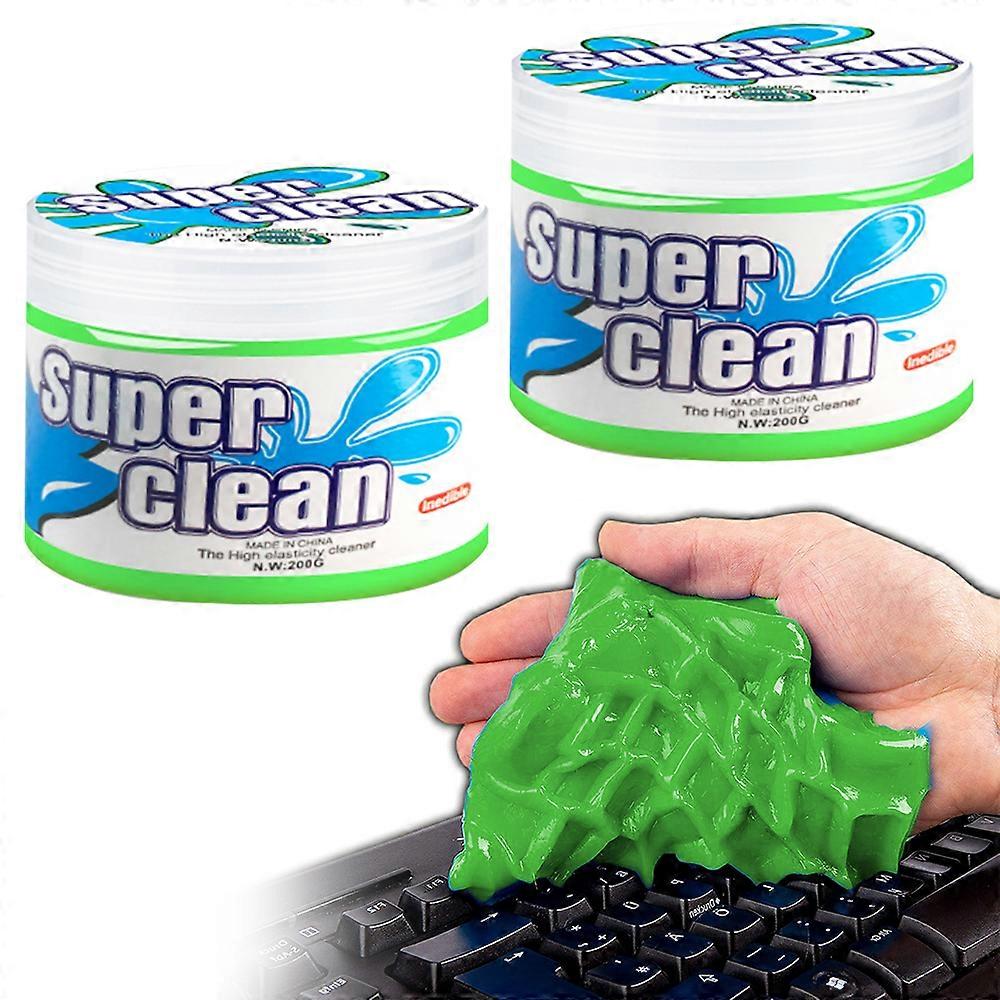 2PCS Dust Cleaning Mud,Keyboard Cleaner Universal Sticky Slime