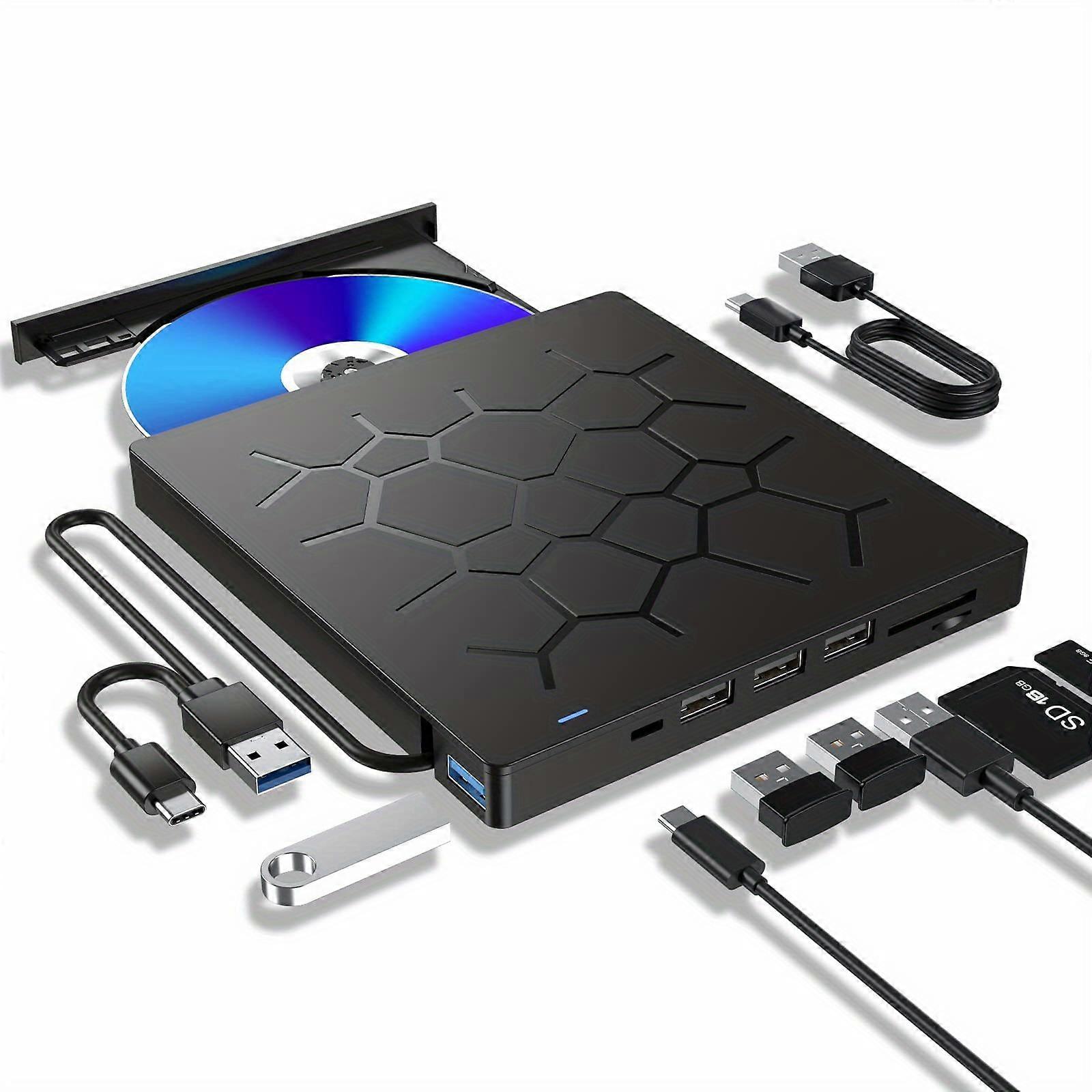7in1 multifunctional optical drive desktop computer external drive notebook universal optical drive box expansion dock