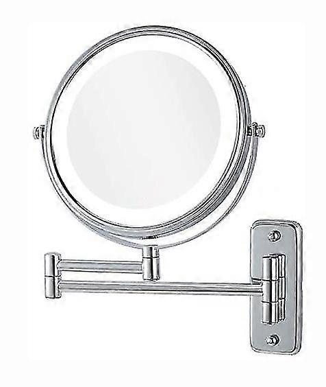 Make-up Mirror With Led Lighting And Magnification Wall Mounted
