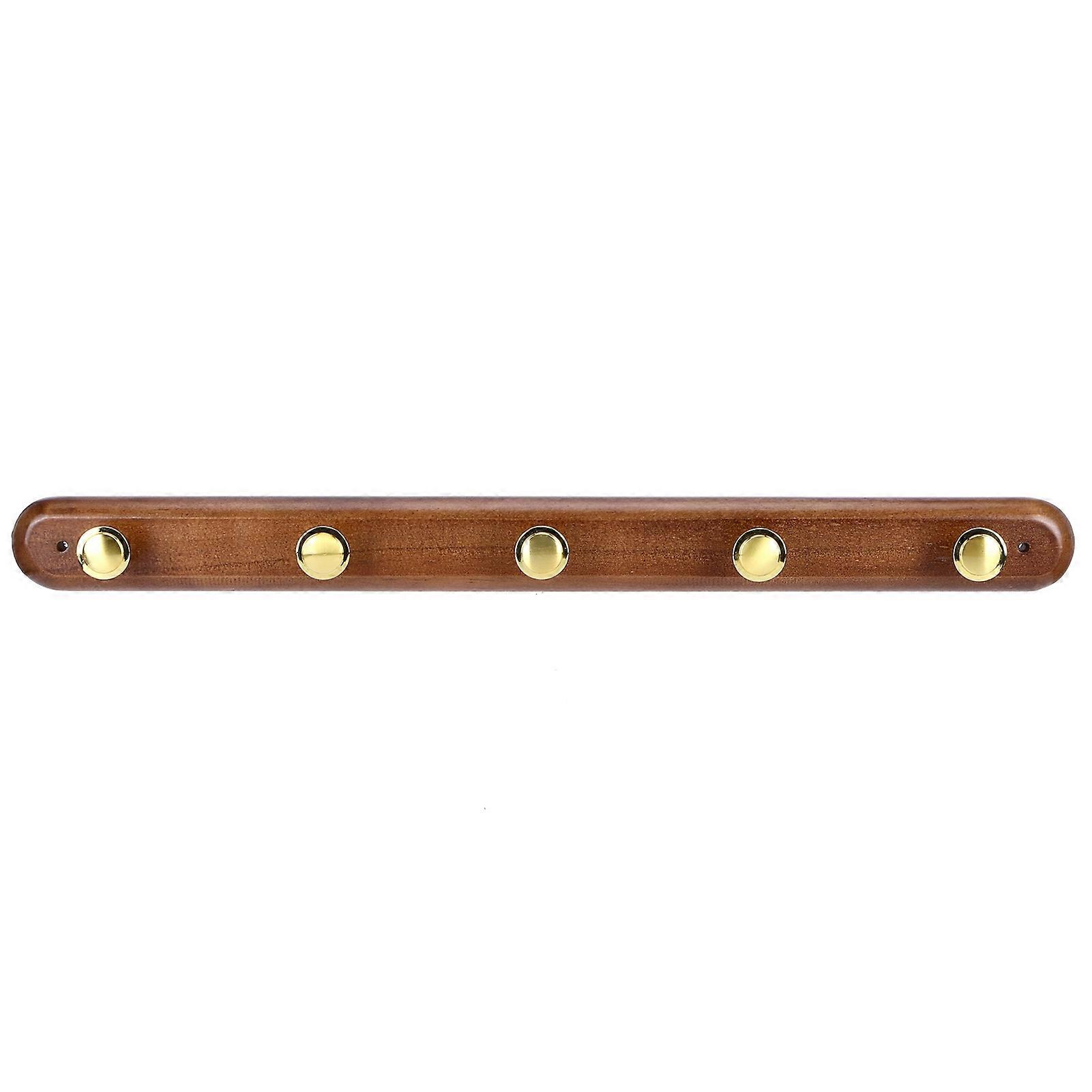 5Hook Black Walnut Hook Household Originality Bedroom Study Door Back Wall Hook for Room