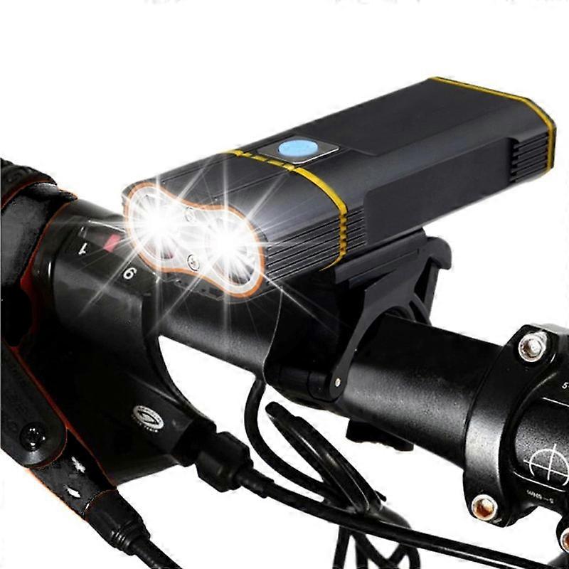 Double lamp bicycle headlight