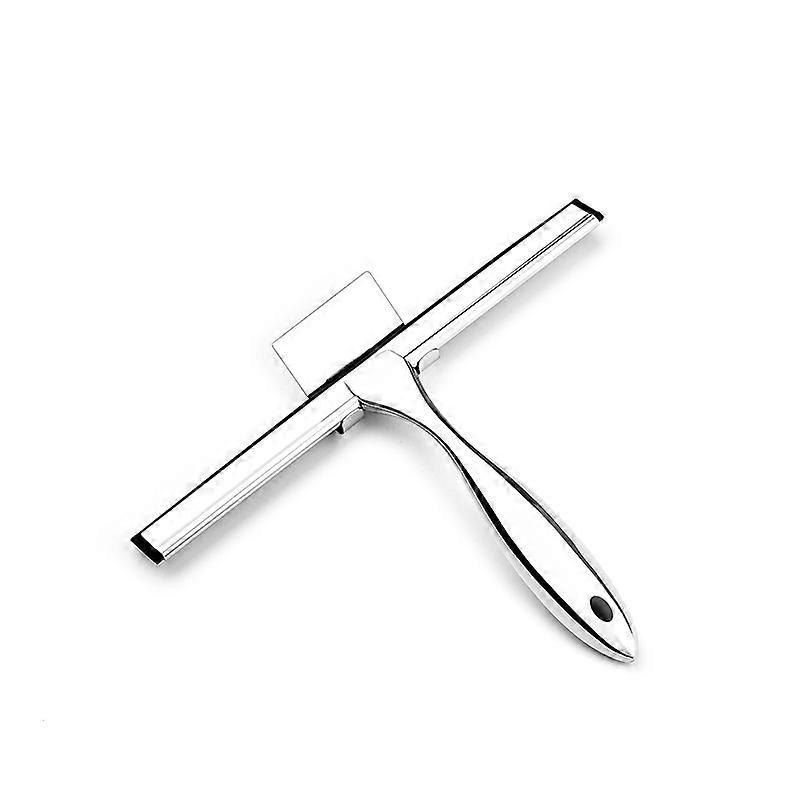 Stainless steel glass cleaner, scraper, sticky hook